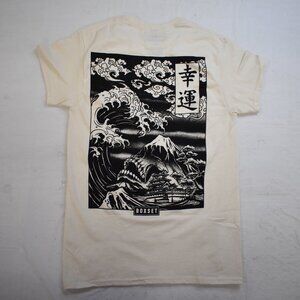Box Set Mens Kanji Great Wave In Evil Ocean Graphic Shirt New